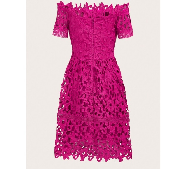 Luxe Embroidered Off Shoulder Party Evening Dress - Picture 5 of 14